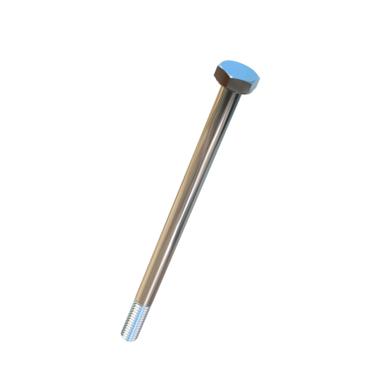 Titanium 1/4-20 X 4-1/4 UNC Allied Titanium Hex Head Bolt (No Dimple)